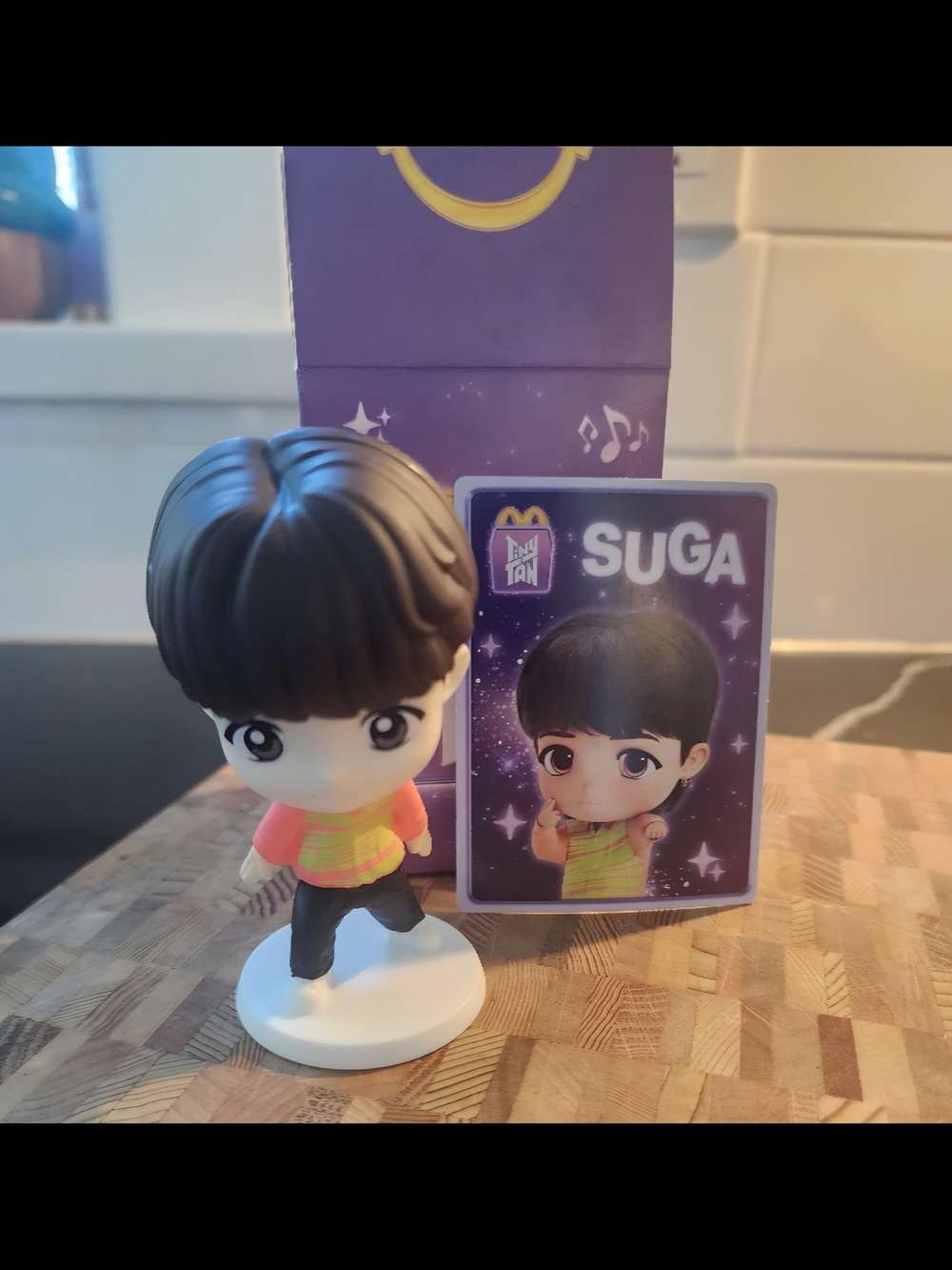 BTS TinyTAN x McDonald’s Happy Meal Toy Set - Suga (With Box & Card)